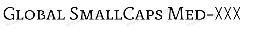 Global SmallCaps Med字体转换